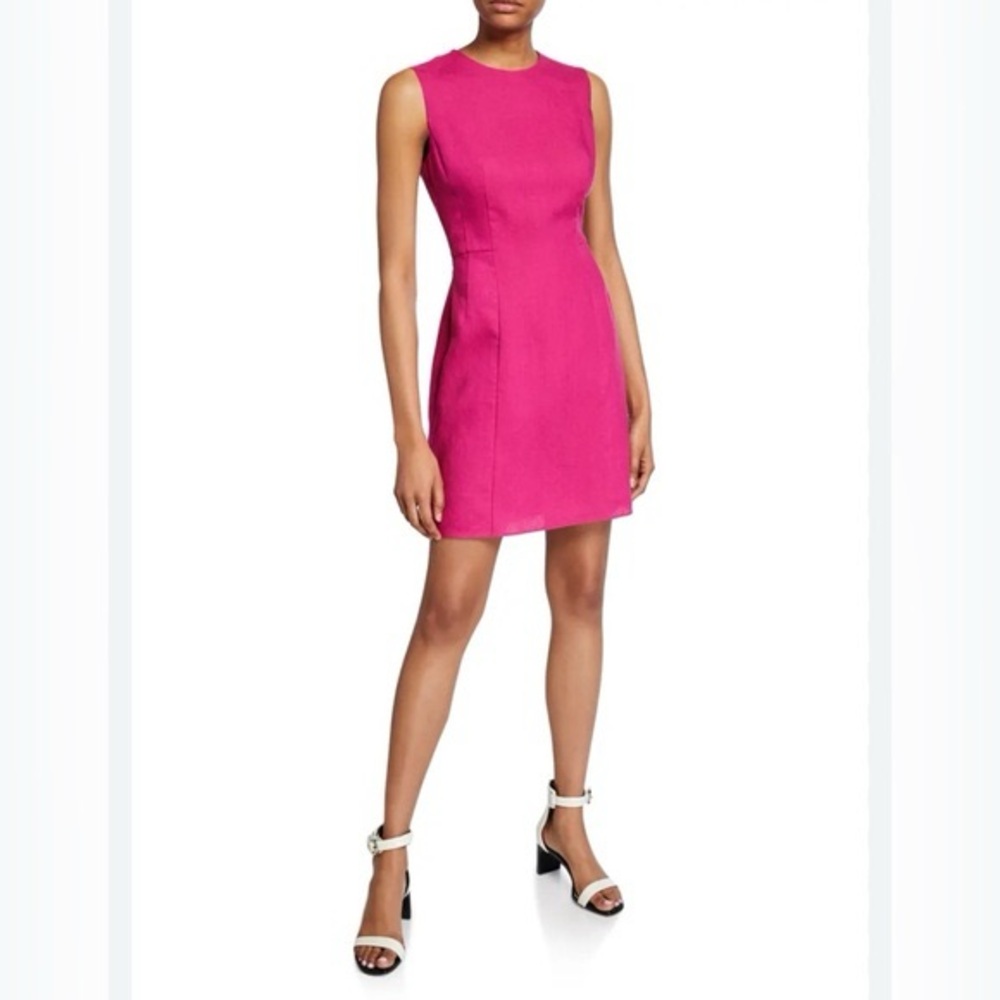 Theory Fuchsia Sleeveless Mini Dress
